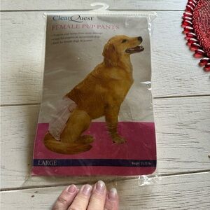 NIP Female pup Pants size large